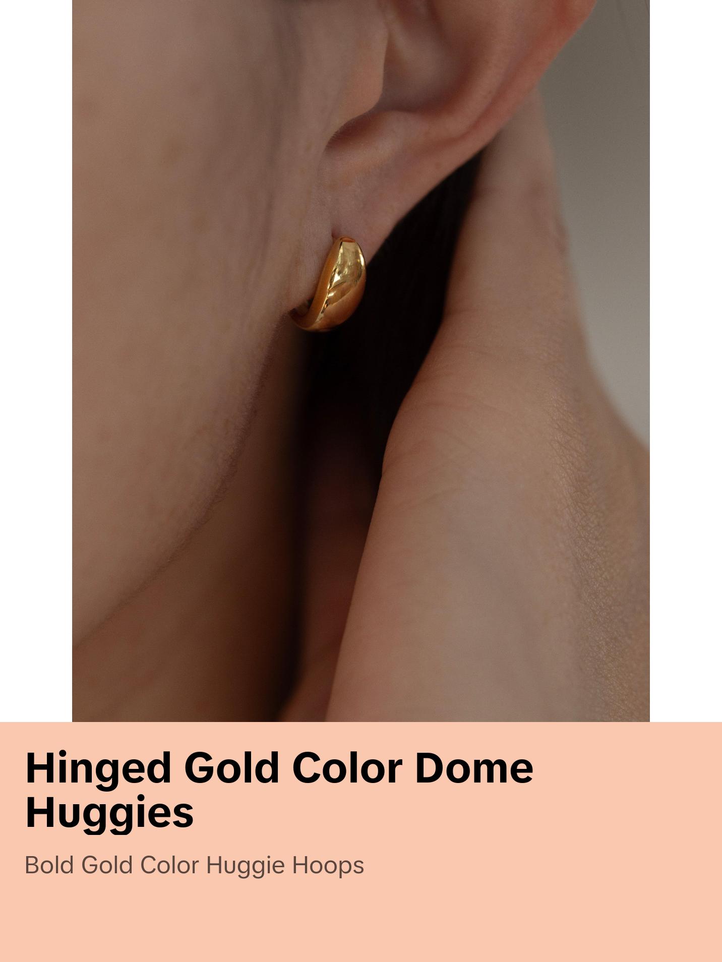 Hinged Dome Hoop Huggies