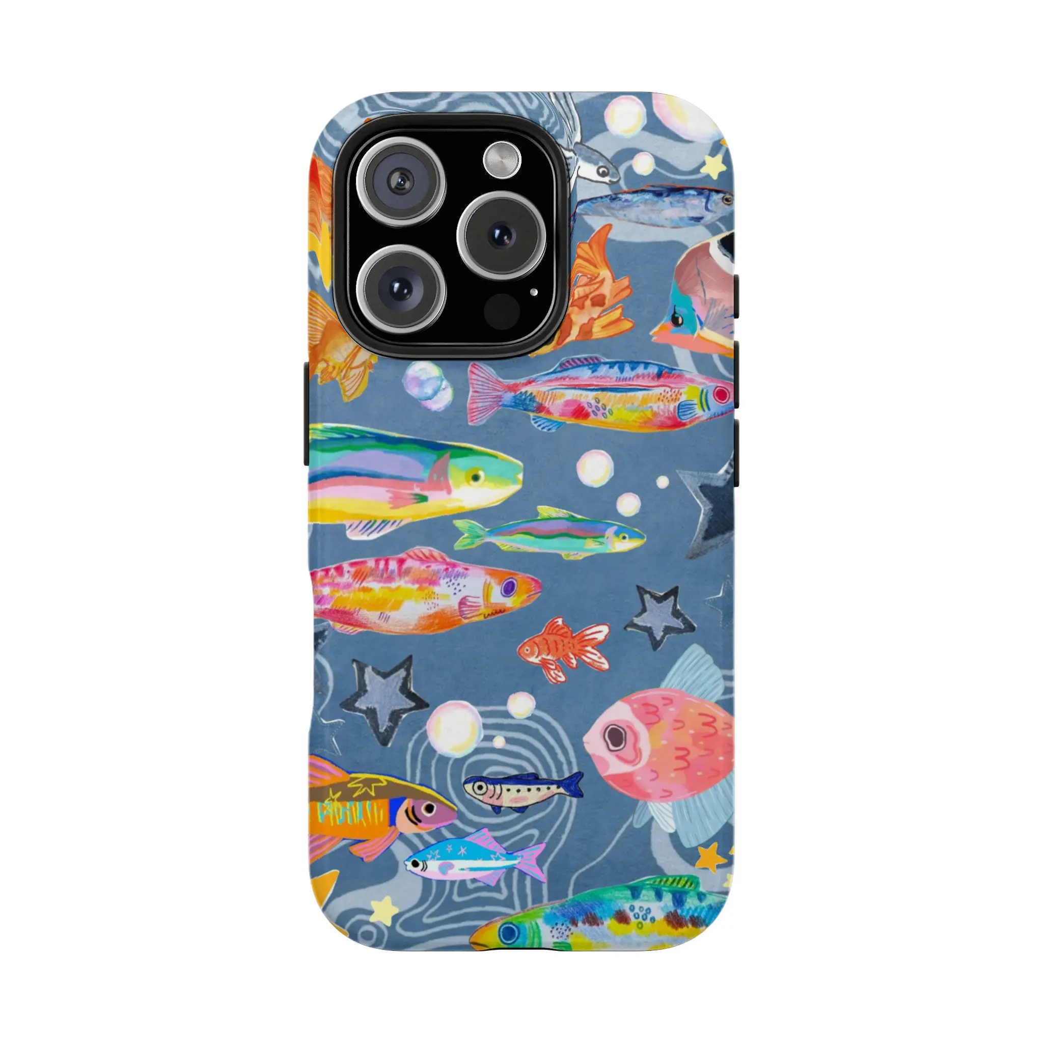 Pink Cartoon Fish Design Phone Case for Samsung S21 S22 S23 S24 S25 S26