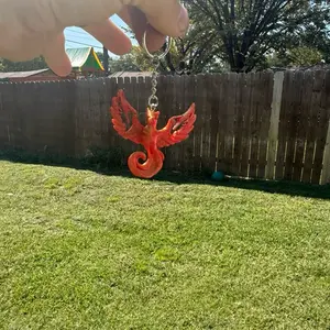 Phoenix Key Chain Illenium Inspired Unique Design for Stylish Accessories