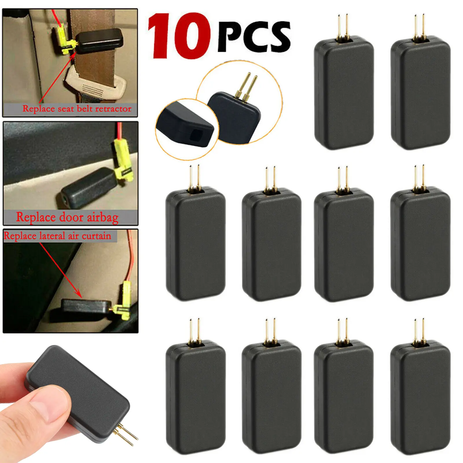 10-Pack Car Simulator Emulator SRS Resistor Bypass Fault Finding Diagnostic Tools #fathersdaygift