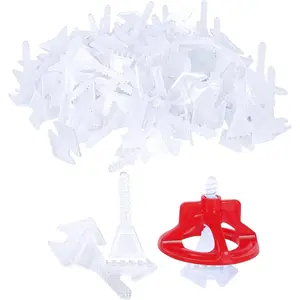 Pro-Grade 1/16" Tile Leveling System Clips 500pcs - Dual-Purpose Leveler & Spacer for Ceramic & Stone Tiles |   Lippage Prevention & Precision Gap Control |   Effortless DIY Install(500base, 1/16)