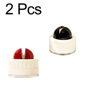 2Pcs，Portable Quick Knife Sharpeners Set, Includes Suction Base, Ideal for Knives Scissors Axes Outdoor Tools, Non-Slip Base