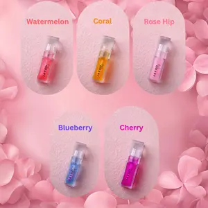 Color Changing Lip Oil, - Natural Pink Shade, Vegan & Cruelty-Free. Glossy Makeup Lip Gloss Hydrate Moisturizer Cosmetic Lipstick Smooth Moisture Hydrating Moisturizing