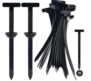 200Pcs Nylon Universal Cable Tie Buckle, HeavyDuty Self-Locking Nylon Zip Ties Holder,Multipurpose Plastic Cable Ties Too for CarDaily Repair