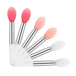 Silicone Lip Brush,Lipstick Applicator Brushes,Makeup Brushes,9Pcs