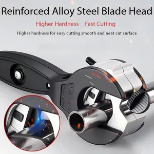 New ratchet cutter—multifunctional alloy design, 8–29 mm, non-slip, extendable, for quick cutting of pipes soft metal spacesaving tools