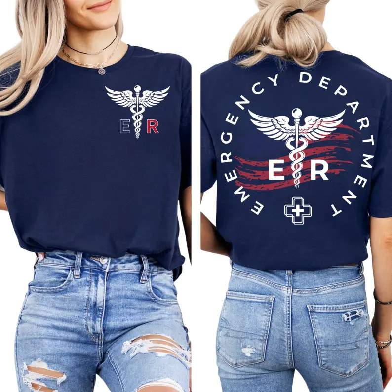 Emergency Department Nurse 4th July T-Shirt, ER Nurse Shirt, Emergency Room Medicine Nurse Tee, Emergency Nurse Gift, RN Nursing Gifts For Her For Him