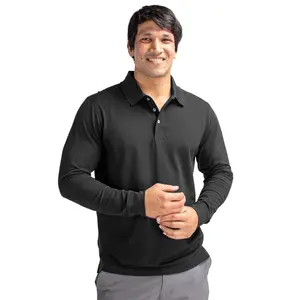 Cutter & Buck Advantage Eco Tri-Blend Pique Mens Big and Tall Long Sleeve Polo