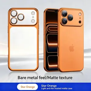 PC Frosted Translucent Magnetic Protective Case, a unique phone case with a lens, suitable for iPhone 17, 17 Pro, 17 Pro Max, a stylish phone case