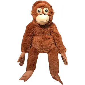 66cm Large Realistic Orangutan Plush Toy, Giant Brown Monkey Stuffed Animal Doll, Soft Fluffy Ape Plushie, Kids Adults Birthday Christmas Gift, Home Decor Collectible Toy