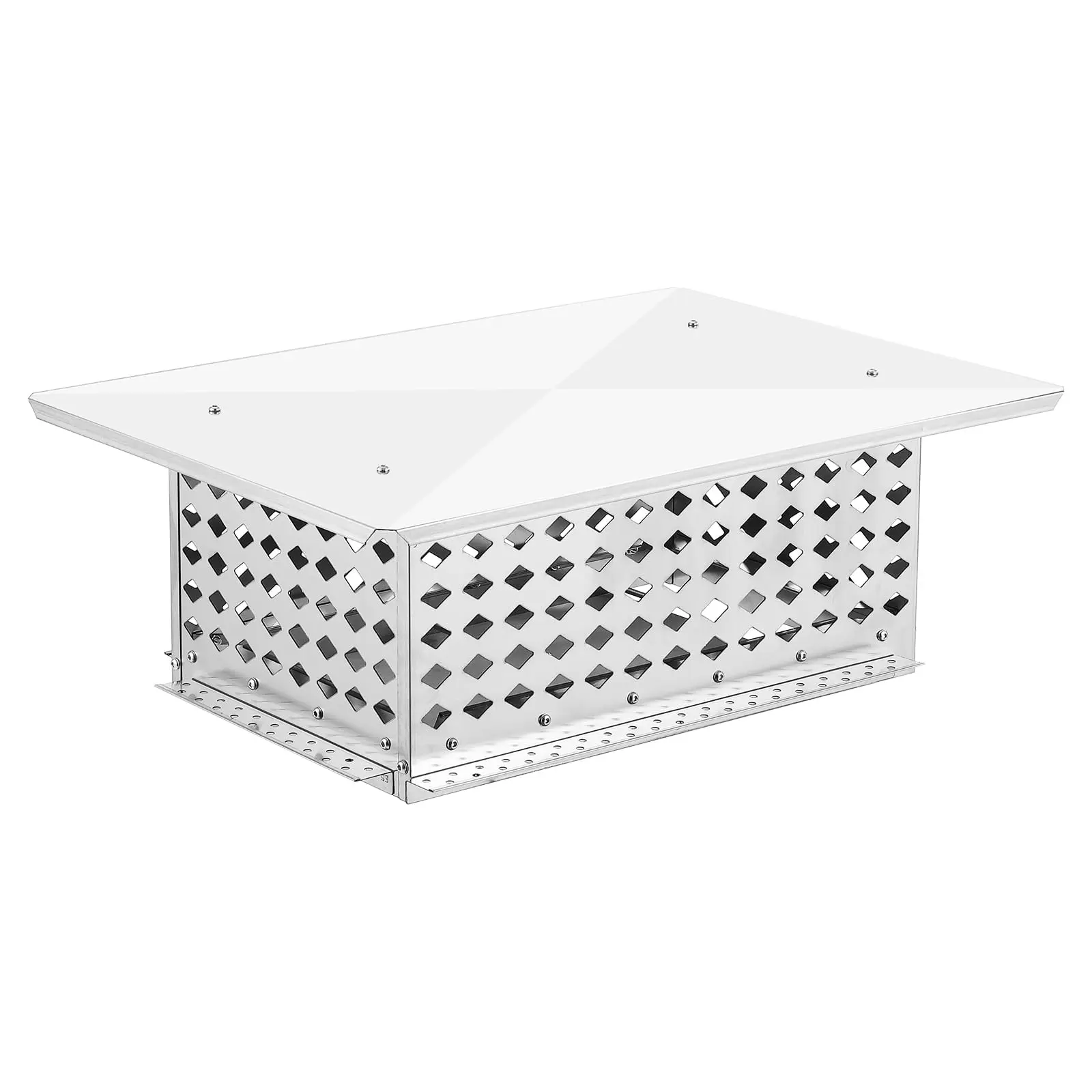 GARVEE Chimney Cap,13" x 21" Stainless Steel Single Bolt Chimney Fireplace Cover with Practical Accessories & Easy Installation,Waterproof,Mesh Chimney Flue Cover for Protection From Birds, Debris, Rain