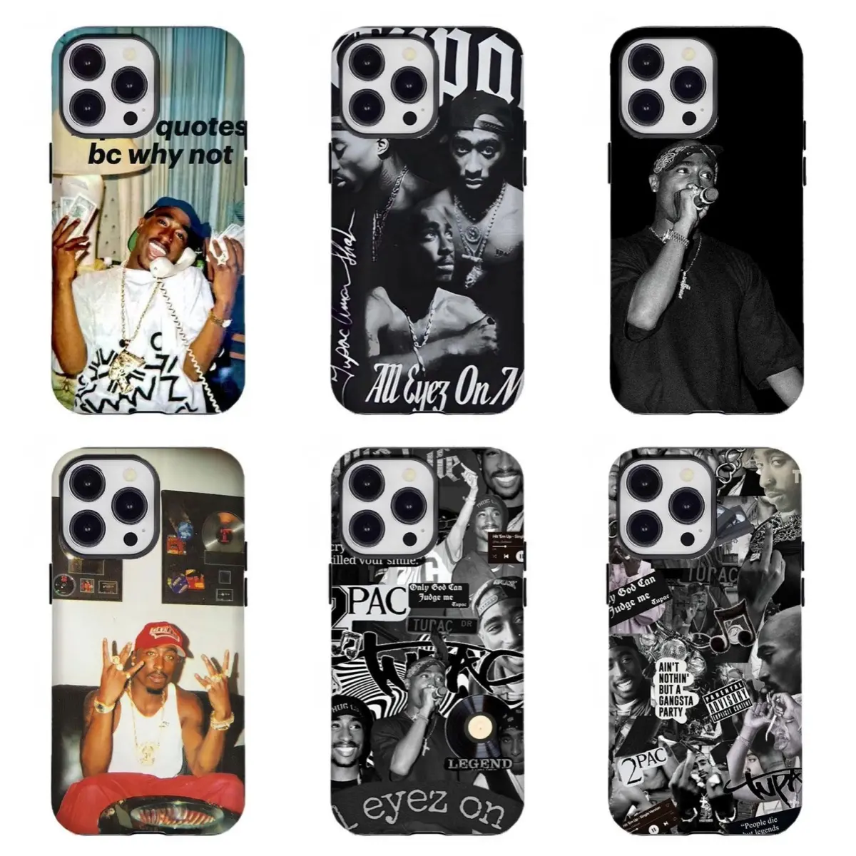 Legendary 2-Pac Phone Case Iconic Hip Hop Artist Aesthetic Design  Compatible for iPhone 17 16 15 14 13 12 11 and for Samsung S21-S25 Ideal  Gift for Rap Music Fans - TikTok Shop