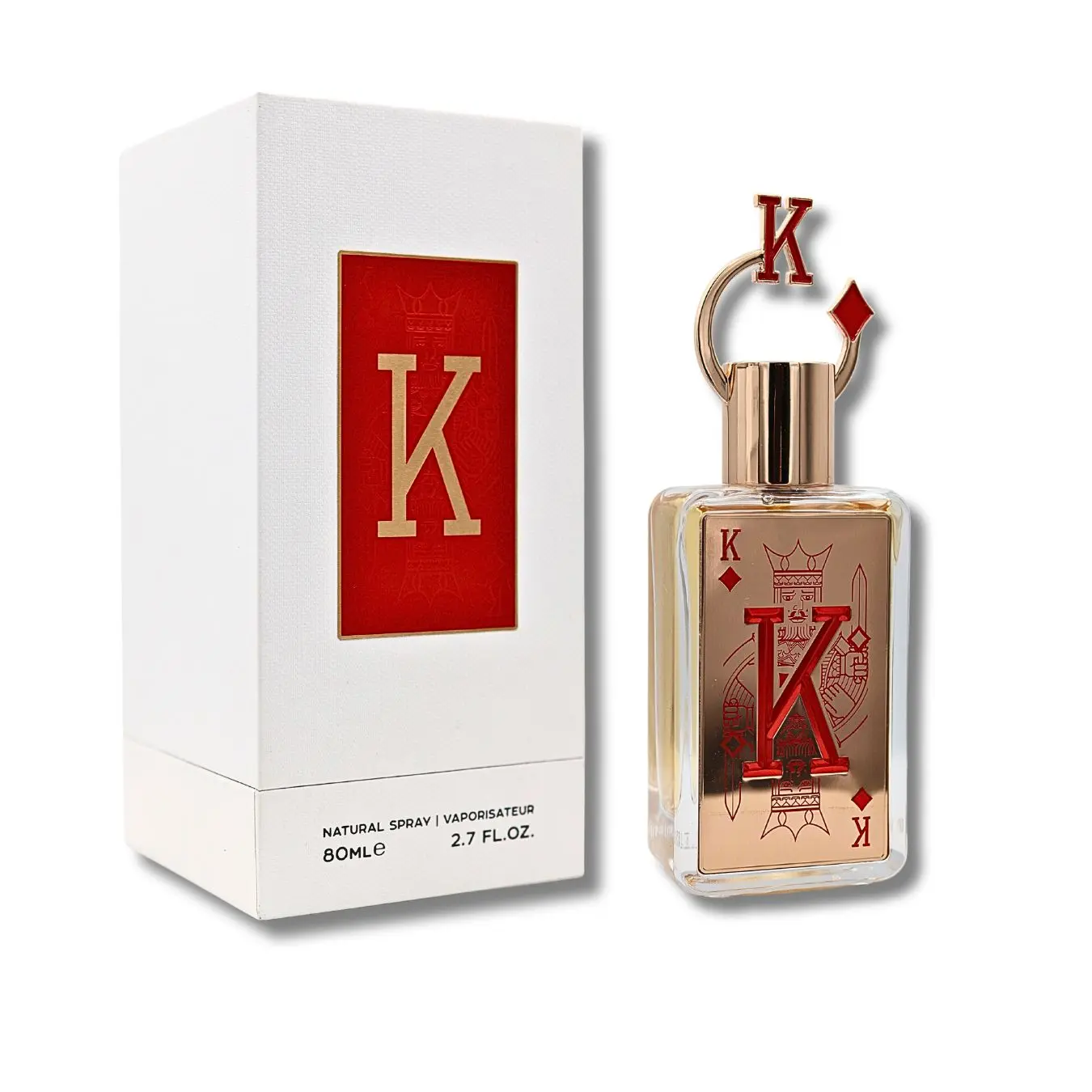 Fragrance World King Eau De Parfum for Men - Luxury Men's Fragrance with Warm Spicy Scent, Aromatic Coffee Notes, Fruity Undertones, Eau De Parfum Intensity, 2.7 fl oz Signature Scent for Adults