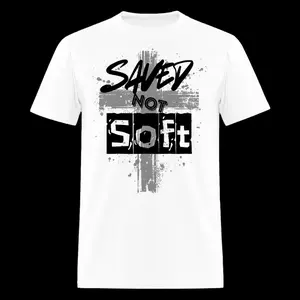 Saved not soft God - Men's T-Shirt