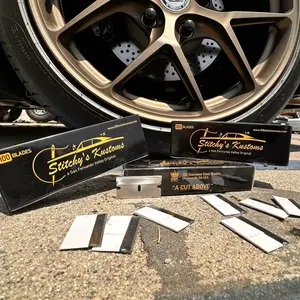 STITCHY’S KUSTOMS Surgical Grade Stainless Steel Single Edge Razor Blades Extra Sharp, Window Tinting, Vinyl Wrap, Upholstery, Custom Paint, I Phone Repair