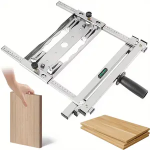 A Versatile Guide Rail for Circular Saws Designed for Accurate Woodworking - Features an Edge Locator for Electric Saws, Constructed with a Metal Frame And Clamping System, Ideal for Achieving for clean And Straight Cuts in Wood And Other Materials