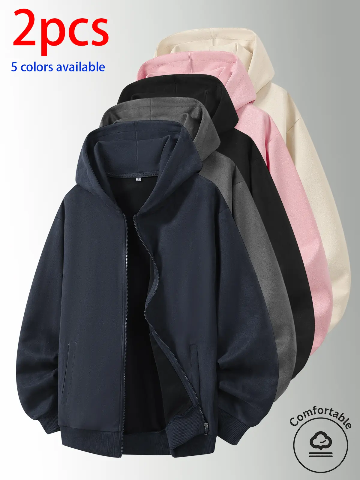 Men’s hooded sweatshirt, men’s sweatshirt, men’s suede cardigan jacket.A large, structured design provides wind protection and warmth. Ribbed cuffs and hem are resistant to deformation. Loose drop-shoulder long sleeves conceal curves for a slimming effect