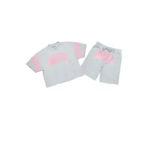 Chikata Heather Grey T-Shirt Short Set