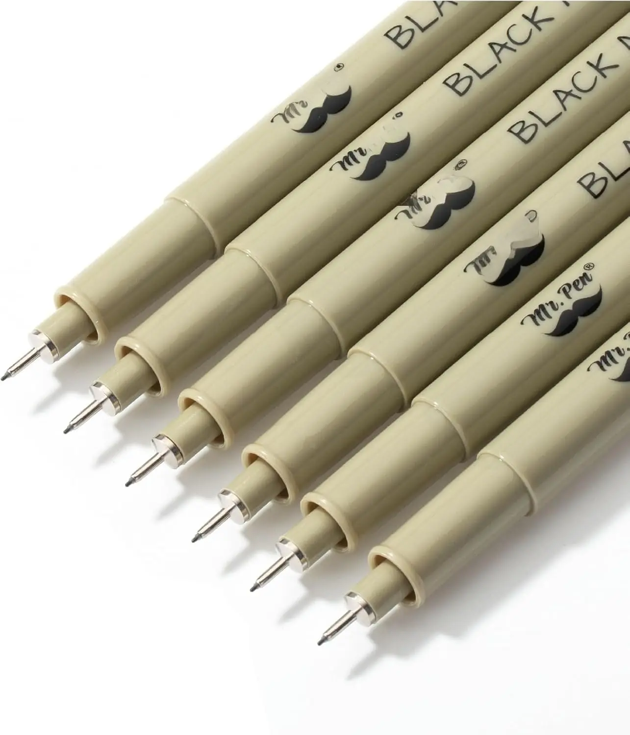 0.25mm 6 Pack Black  Fine Point s for Drawing and Sketching