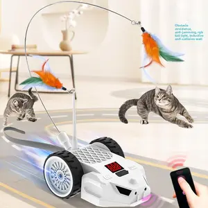 Electric sports car Smart cat teaser remote control mouse cat teaser cat self-entertainment pet toy