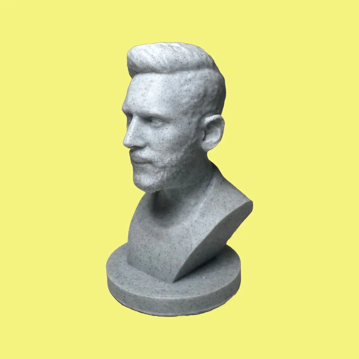 Lionel Messi Bust Statue - Marble Style Messi Statue Figure for Soccer Fans