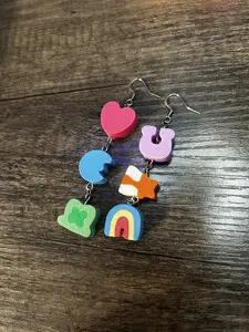 Lucky Charms Inspired Earrings | 3D Printed