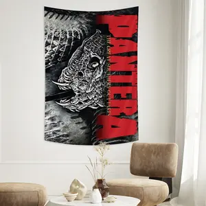 Pantera Band Life Tapestry & Home Art: The Ultimate Aesthetic Wall Hanging Tapestry Background Cloth Poster for Your Bedroom Living Room Dormitory Office.Wall Decor & Bedroom Aesthetic 60" X 50"﻿