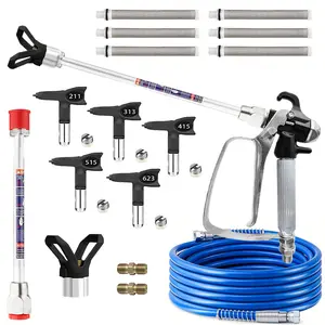 19-Piece Airless Spray Gun Accessories Set, Paint Sprayer Equipment Auxiliary Tools, Essential Kit for Painting Machines, Paint Spraying Tool