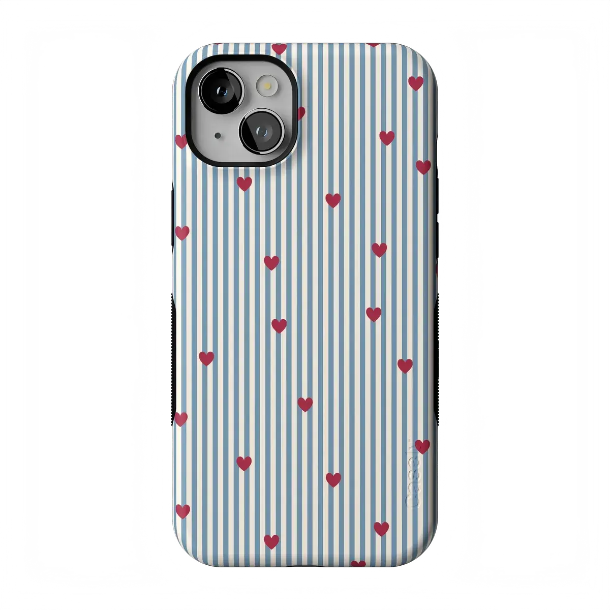 Casely iPhone 13 Case | Love Lines | Blue Stripes | Bold Protective Design | Compatible with MagSafe