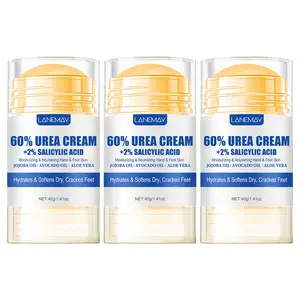 【Buy 1 Get 2 Free】 60% Urea Cream + 2% Salicylic Acid Foot Cream for Removing Calloused Skin, Cracked Feet,Hands,Elbows,Heels,Moisturizes and Hydrates, Moisturizing Foot Cream，40g*3