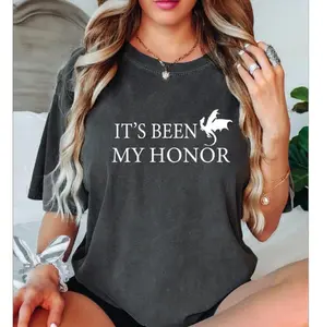 New white It’s Been My Honor Shirt, Comfort Colors Fourth Wing Tee, Fourth Wing Merch, Iron Flame Shirt, Onyx Storm Shirt , Rebecca Yarros Apparel