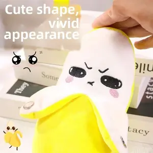 Banana shaped induction rhythm plush toy for kids 3+. Interactive music design, soft comfy material. Fun educational toy for parent-child bonding, ideal leisure play and holiday gifts.