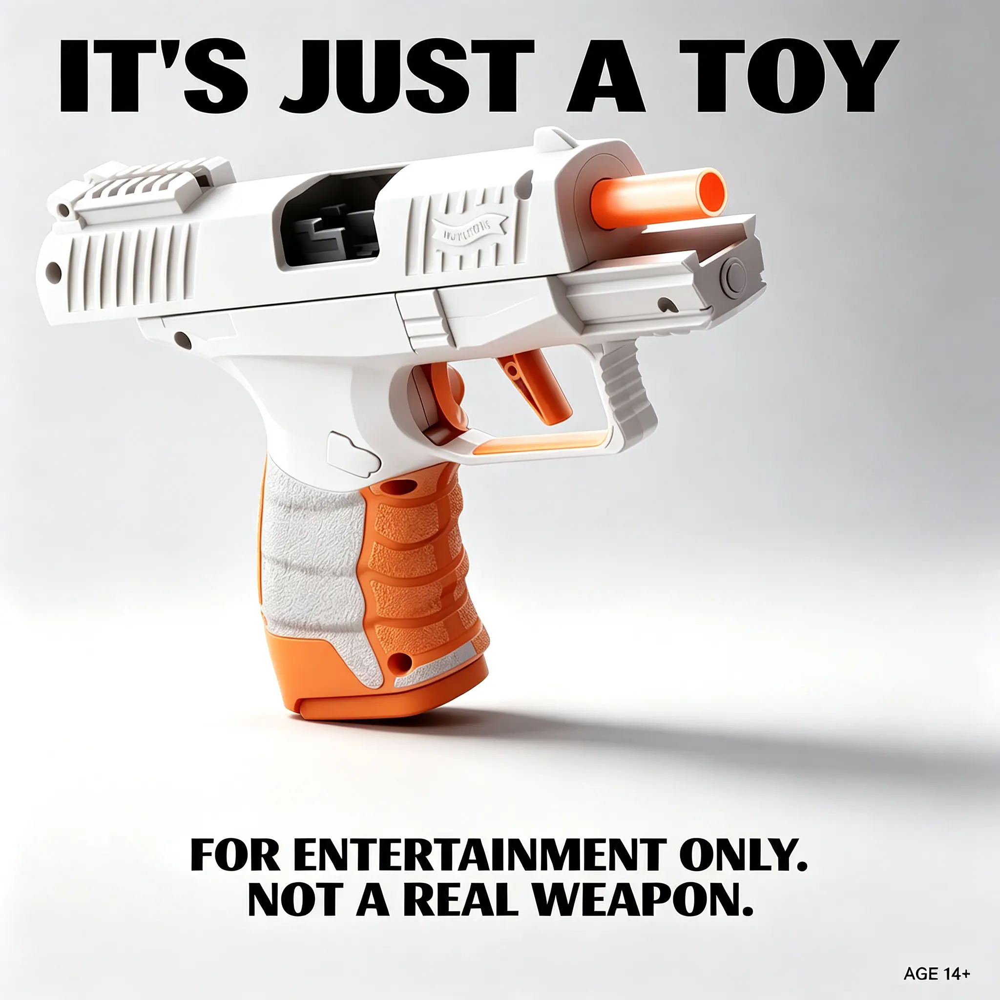 Shell Ejecting Soft Dart Blaster Toy - Portable Blaster, Indoor/Outdoor Backyard Game, Ideal Birthday Holiday Gift for 14+ Teens, Teen Boy Gift