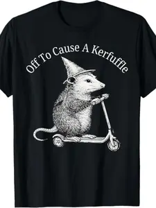 Trendy Retro Animal Print T-Shirt, Loose Round Neck Top, American Street Style, Daily Wear, Casual, Fashionable Clothing