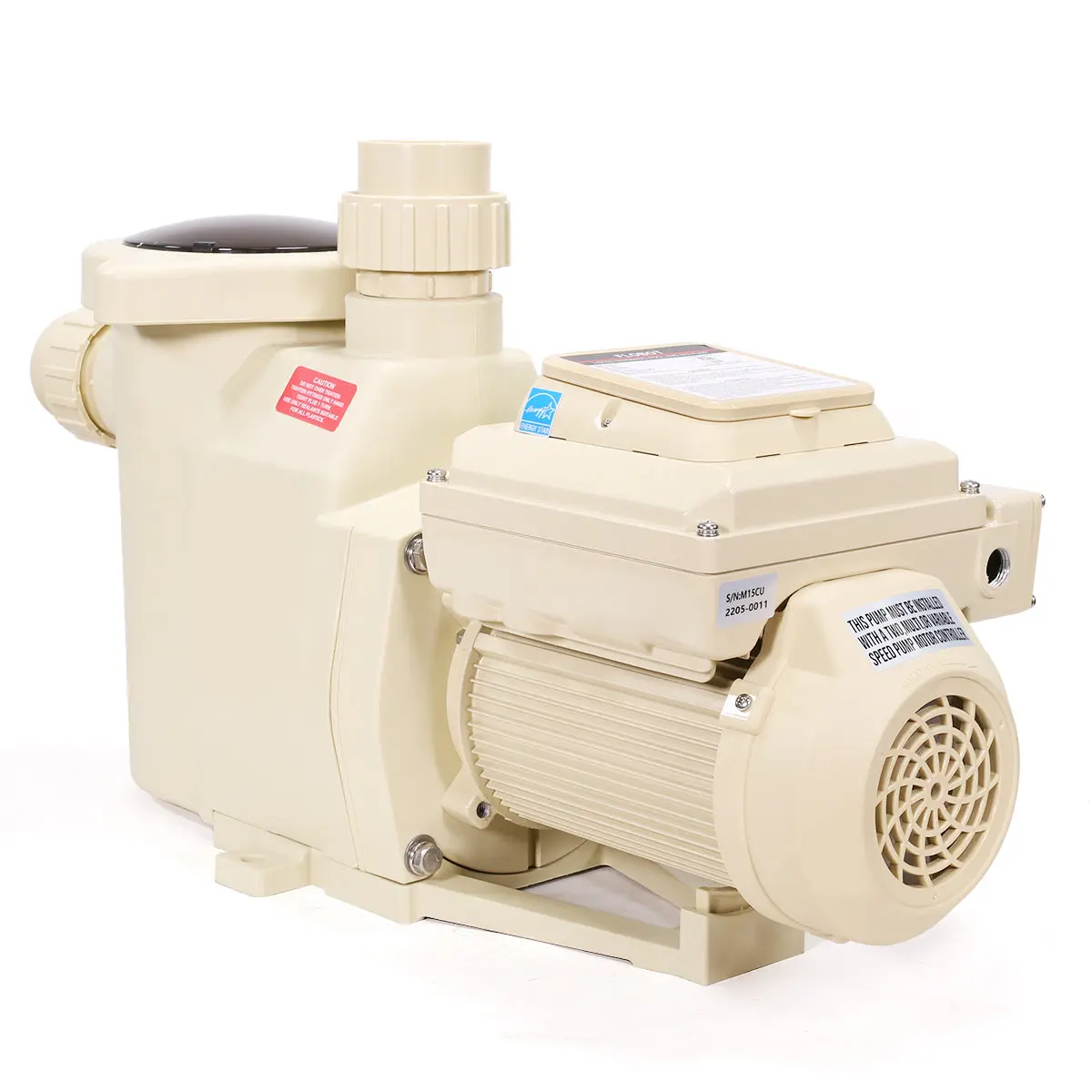 XtremepowerUS 2HP High-Flow Rate Variable Speed In-Ground Pool Pump - 230V Spa Motor