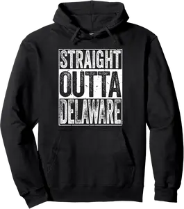 Straight Outta Delaware - Funny Happy DELAWARE DAY Man Pullover Hoodie - Jameciahar Shop 74B0DLWPDM27