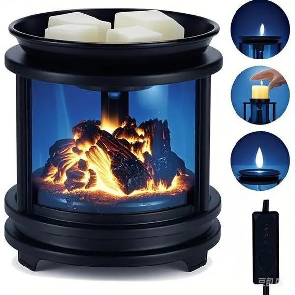 Electric Fragrance Warmer for Home & Office, 3-in-1 Wax Melter with Breather Lights, Scented Wax Melt Diffuser for Aromatherapy, Decorative Essential Oil Burner, Reusable Gift Idea for Holidays & Decor