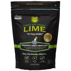 First Saturday Lime Insect Repellent - 5 or 20 LB Bag - Multi-Purpose Insect Control for Gardens, Homes, and Barns