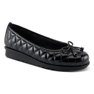 Spring Step Quilted Leather Ballet Flats - Ballequina