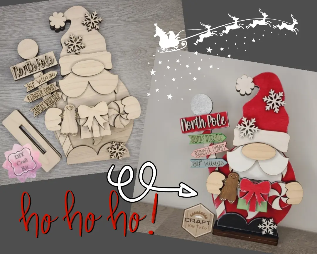 DIY Santa Gnome Shelf Sitter #300026