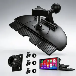 Replacement CD Slot Mount for Garmin GPS, CarPlay Screen & Phone Holder – Standard 17mm Ball Adapter, Compatible with 4"-11" Car Devices