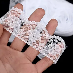 White Lace Ribbon Trim, 20 Yards/roll, Ideal for Bridal Wedding Decorations, Perfect for Sewing DIY Projects and Craft Making