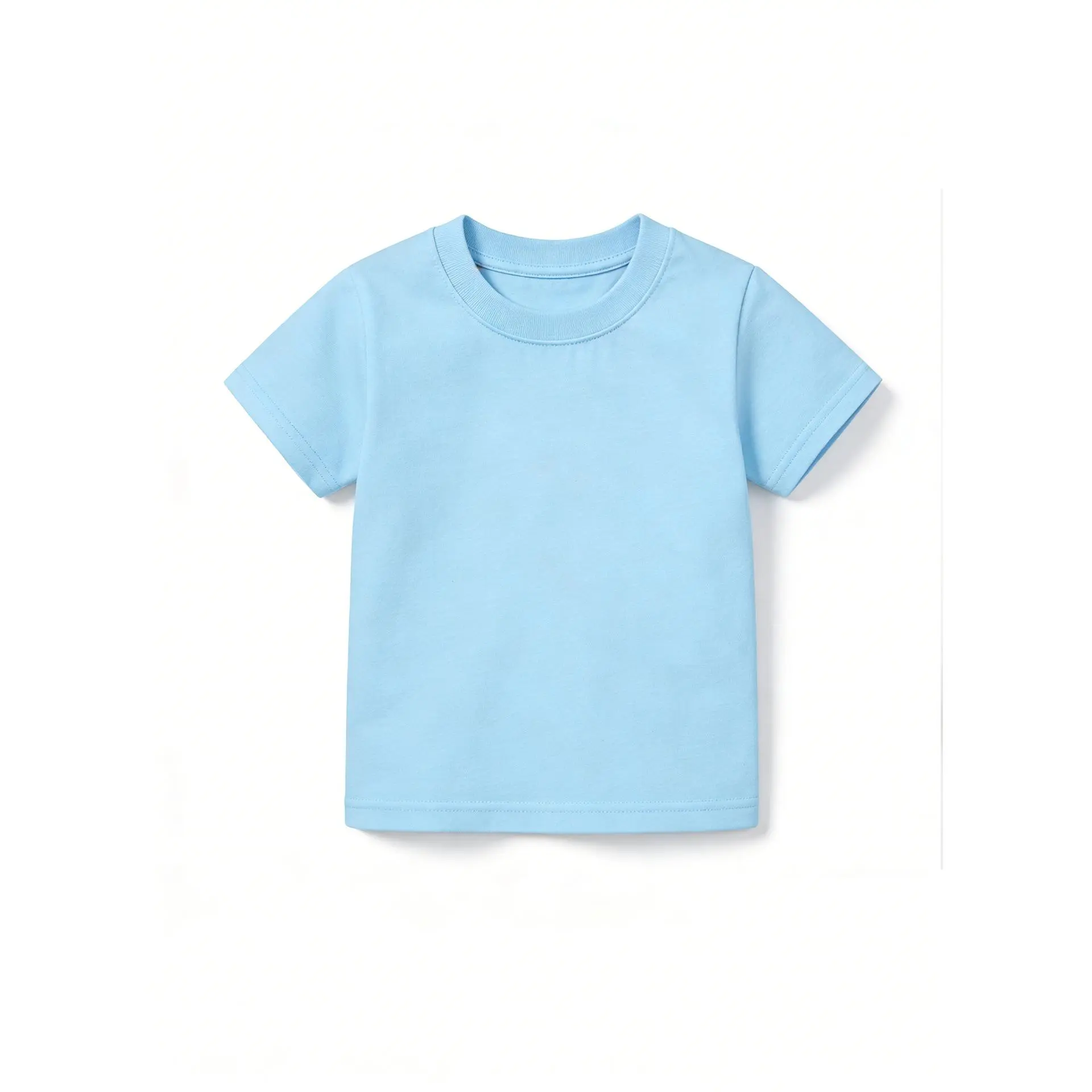 Boys Summer Lightweight Tshirt Breathable Round Neck Short Sleeve Casual Top Outdoor Formal Occasions Comfortable Soft Minimalist Kids Apparel