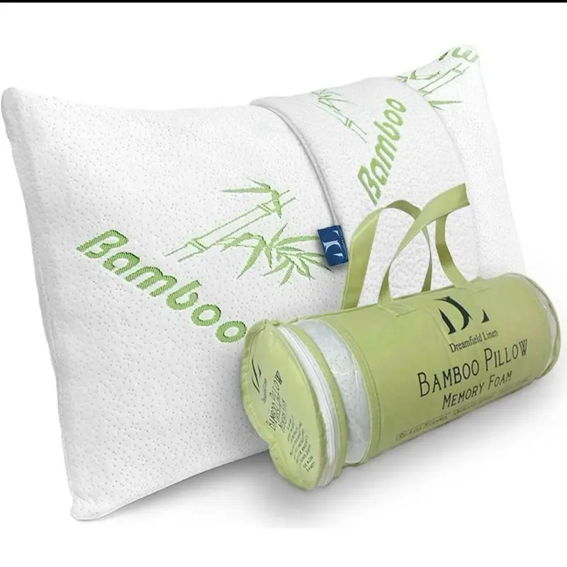 Standard Pillow, Synthetic Cushion with Ergonomic Memory Foam, Supportive High-Density Memory Foam for Bedding & Linens (Textiles & Soft Furnishings Category)