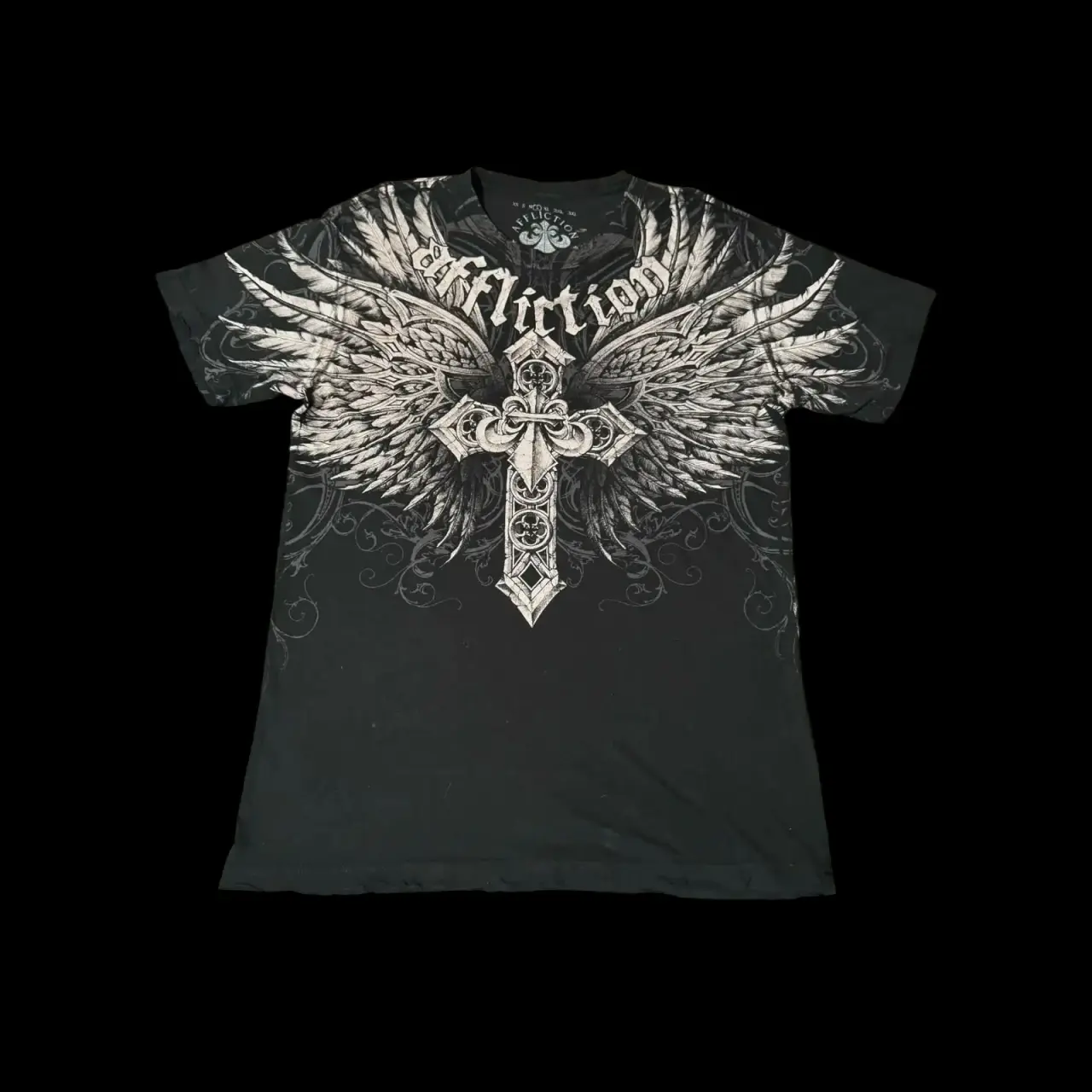 Y2k Pain Affliction T-Shirt Hip Hop Skull Graphic New Harajuku Round Neck T-Shirt Short Sleeve Tops Gothic Clothing Street Wear