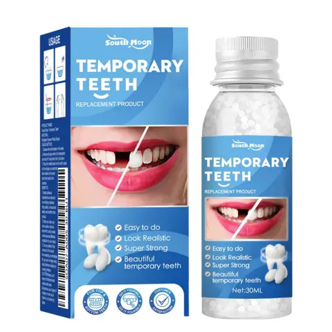 1pcs Unisex Solid Tooth Filling Material Kit - Moldable, Strong Adhesion, Safe Materials, Hypoallergenic, Comfortable Fit Home Oral Care Supply for Cavity Fillings & Temporary Teeth Replacement