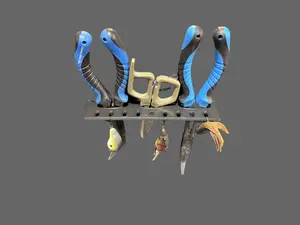 Fishing Lure & Plier Holder – Holds 9 Lures + 3 Pliers/Scissors