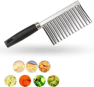 Vegetable & Fruit  Crinkle   - Stainless Steel Blade for  Salad, French Fries, Potatoes, Cucumbers & Carrots Tool Cutting Wavy Multi-Function