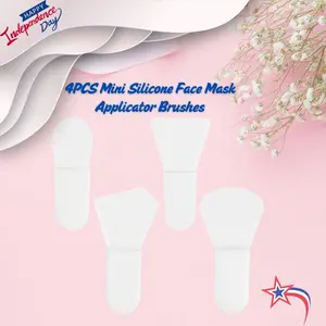 CHRISTMAS GIFT  4PCS Mini Silicone Face Mask Applicator Brushes – Small Facial Spatula Tools for Cream, Serum, Lotion & Foundation, Reusable Makeup Applicators for Skincare & Cosmetics