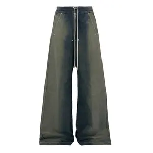 Rick Owens Bela Wide-Leg Drawstring Jeans Lightly Worn